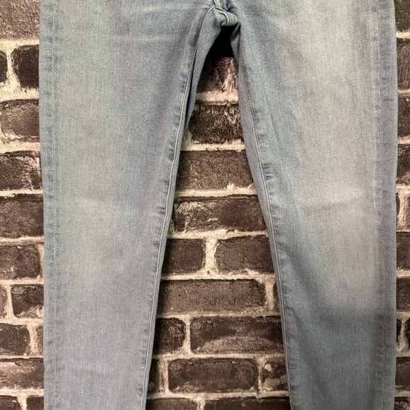 AGOLDE Sophie High Rise Skinny Crop Jeans Parallel Light Wash Raw Hem - Picture 6 of 13